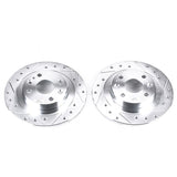 Power Stop 91-03 Ford Escort Rear Evolution Drilled & Slotted Rotors - Pair