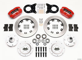 Wilwood Dynapro Dust-Boot Front Kit 12.19in Red 1965-1969 Mustang Disc & Drum Spindle