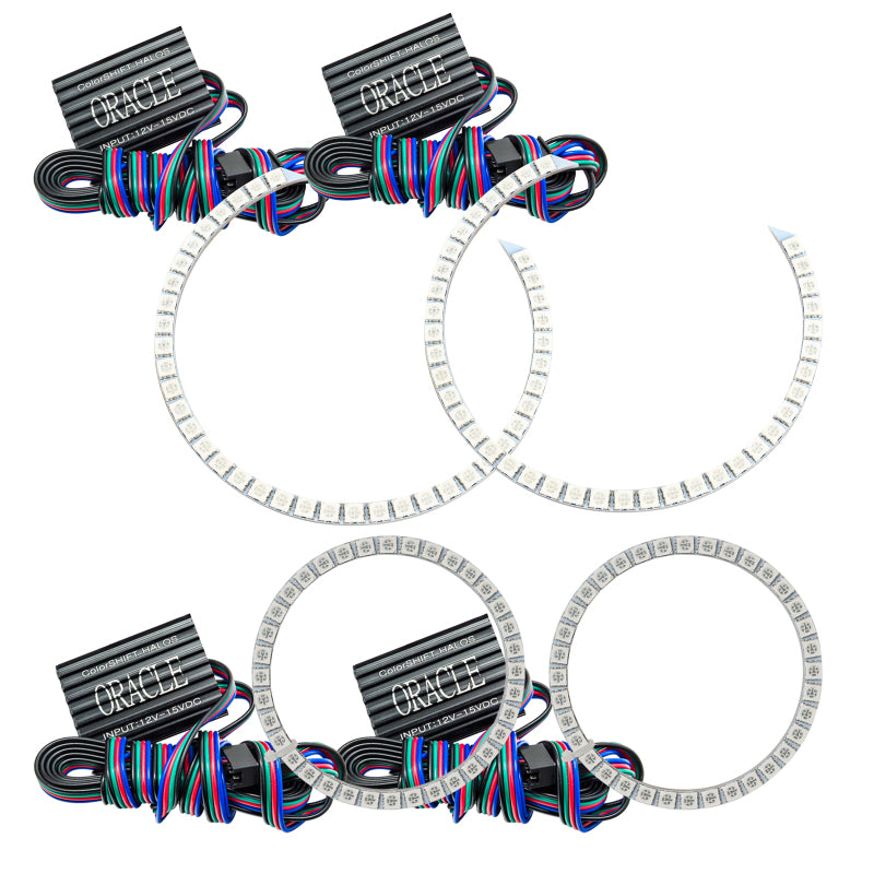 Oracle BMW 3 Series 06-11 Halo Kit - Projector - ColorSHIFT w/o Controller - GTR Auto