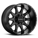 Raceline 930B Shift 17x9in / 5x127/5x135 BP / 0mm Offset / 87.1mm Bore - Satin Black Wheel