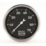 AutoMeter Gauge Tachometer 3-1/8in. 7K RPM In-Dash Old Tyme Black