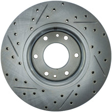 Load image into Gallery viewer, StopTech Select Sport 05-09 Chevrolet Trailblazer SportStop Slotted &amp; Drilled Front Left Rotor