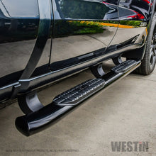 Load image into Gallery viewer, Westin 19-20 Chevrolet Silverado/GMC Sierra 1500 Double Cab PRO TRAXX 5 Oval Nerf Step Bars - Black