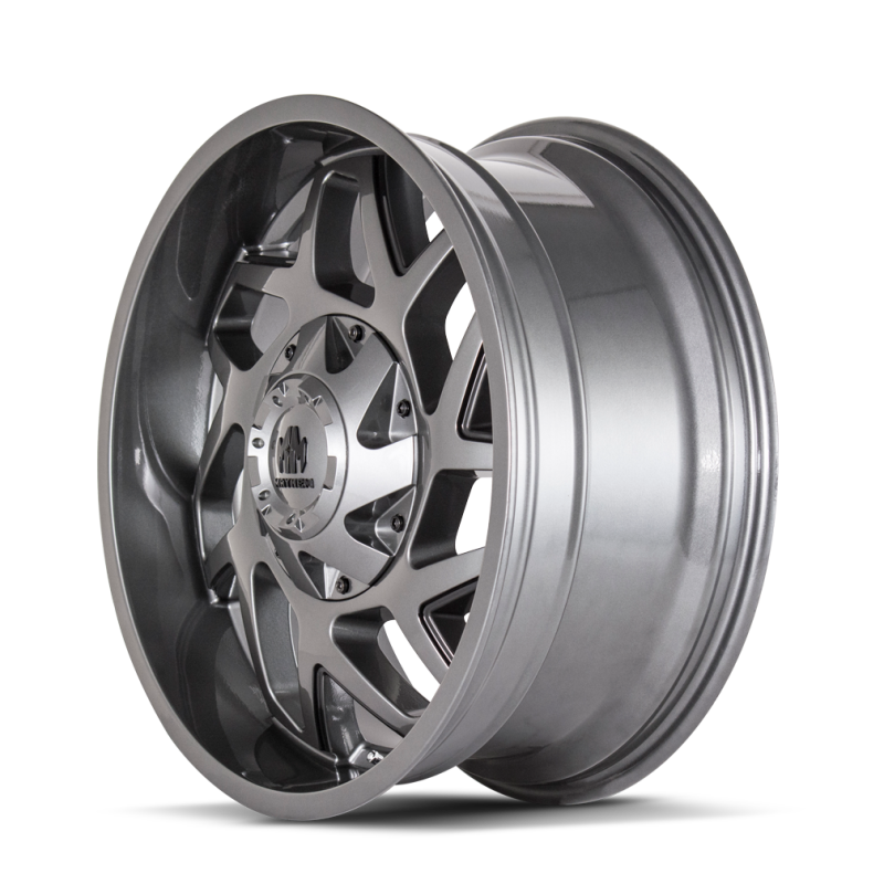 Mayhem 8106 Hatchet 20x10 / 5x139.7 BP / -19mm Offset / 110mm Hub Gloss Gunmetal w/ Black Wheel