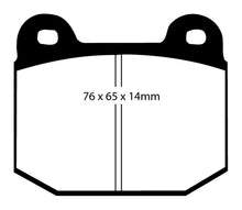 Load image into Gallery viewer, EBC 99-03 Mitsubishi Lancer Evolution 2.0 Turbo Orangestuff Rear Brake Pads