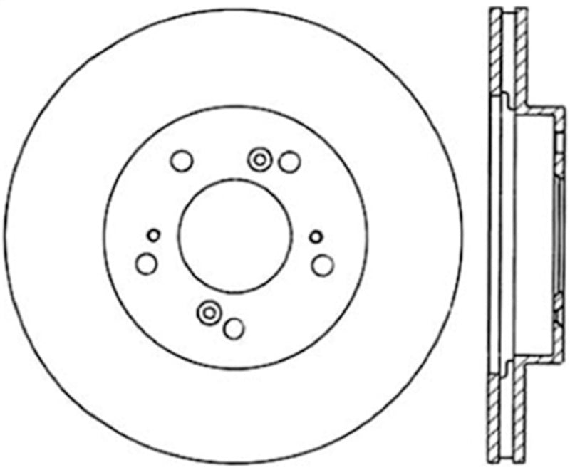 Centric 97-01 Acura Integra / 91-95 Legend / 97-01 Honda CR-V Front Cryo Performance Rotor