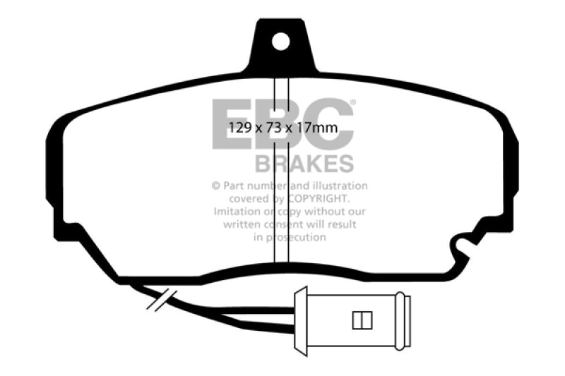 EBC 87-91 Sterling 825 2.5 Greenstuff Front Brake Pads