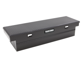Tradesman Aluminum Single Lid Cross Bed Truck Tool Box (71in.) - Black