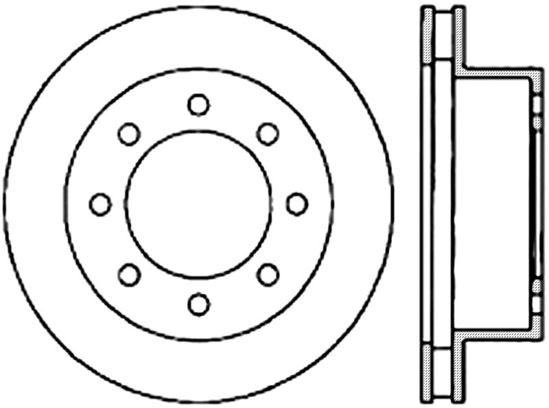 StopTech 00-02 Dodge Ram SportStop Cryo Slotted & Drilled Front Right Rotor