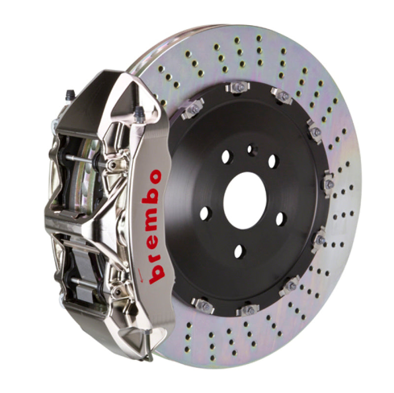 Brembo 01-04 Murcielago (L147) Front GTR BBK 6 Piston Billet405x34 2pc Rotor Drilled- Nickel Plated