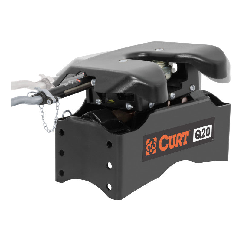 Curt Q20 5th Wheel Hitch w/Roller and Ram Puck System Adapter