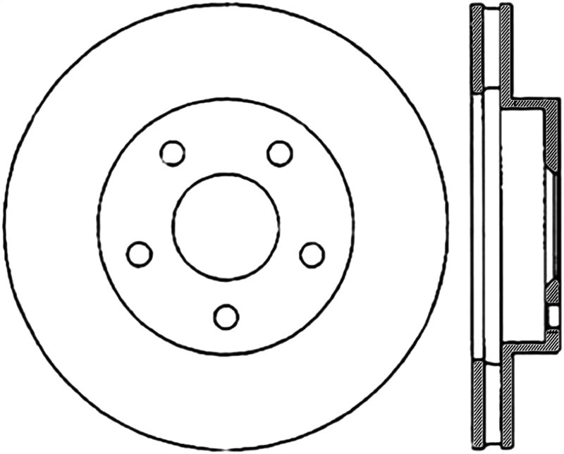 StopTech Slotted & Drilled Sport Brake Rotor