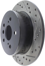 Load image into Gallery viewer, StopTech 07-09 Lexus ES 250/ES 300/ ES330/ES350 SportStop Slotted &amp; Drilled Left Rear Rotor