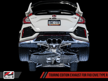 Load image into Gallery viewer, AWE Tuning 2017+ Honda Civic Type R Touring Edition Exhaust w/Front Pipe &amp; Triple Chrome Silver Tips
