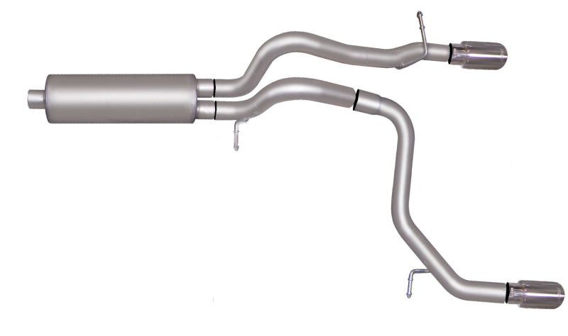 Gibson 08-10 Hummer H3 Alpha 5.3L 2.5in Cat-Back Dual Split Exhaust - Stainless