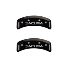 Load image into Gallery viewer, MGP 4 Caliper Covers Engraved Front &amp; Rear Acura Black finish silver ch