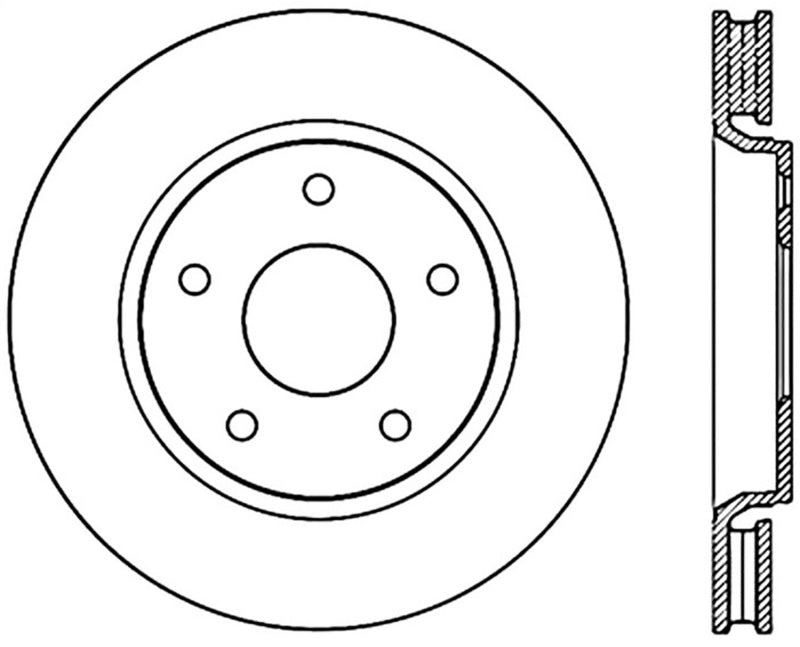 StopTech Cryo Slotted Sport Brake Rotor 2012 Dodge Journy/Grand Caravan