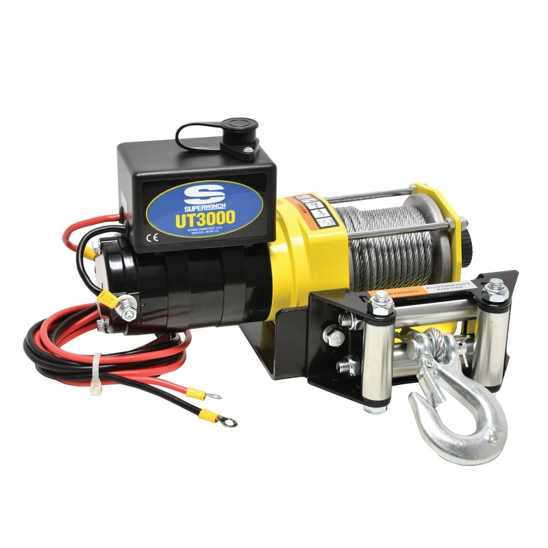 Superwinch 3000 LBS 12V DC 3/16in x 40ft Steel Rope UT3000 Winch