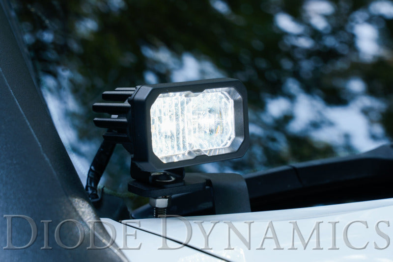 Diode Dynamics 16-21 Toyota Tacoma Stage Series 2in LED Ditch Light Kit Sport - White Combo