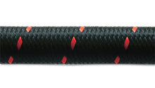 Load image into Gallery viewer, Vibrant -12 AN Two-Tone Black/Red Nylon Braided Flex Hose (2 foot roll)