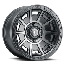 Load image into Gallery viewer, ICON Victory 17x8.5 5x4.5 0mm Offset 4.75in BS Smoked Satin Black Tint Wheel