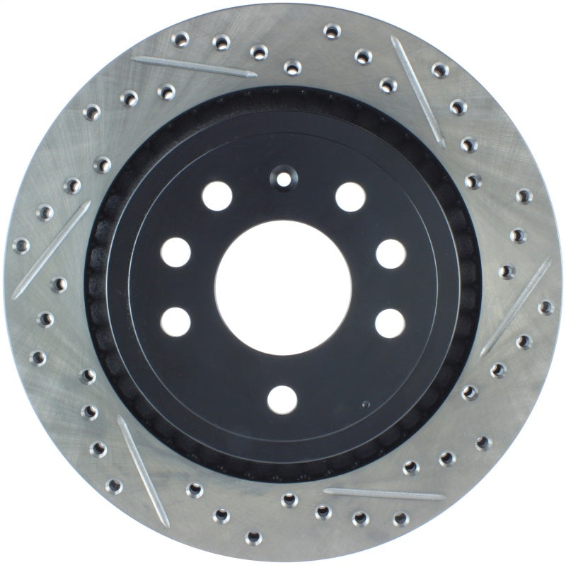 StopTech 03-09 Saab 9-3 Slotted & Drilled Left Rear Rotor