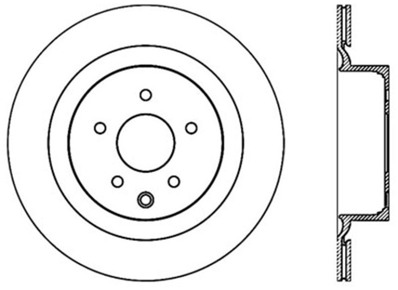 Stoptech Premium Cryo Rear Brake Rotor 08-13 Infiniti G37