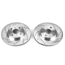 Load image into Gallery viewer, Power Stop 01-05 Toyota Echo Front Evolution Drilled &amp; Slotted Rotors - Pair