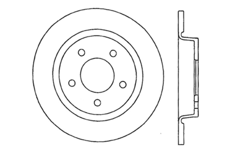 StopTech 2007-2013 Mazda 3 2.3L Cryo Drilled Right Rear Brake Rotor