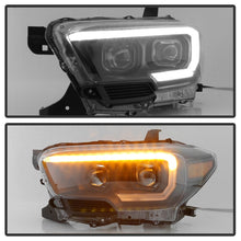 Load image into Gallery viewer, xTune 16-18 Toyota Tacoma SR/SR5 DRL Projector Headlights w/Turn Signal - Blk (PRO-JH-TTA16-SR-BK)
