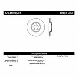 Stoptech 07-09 Mazdaspeed 3 Front High Carbon CRYO-STOP Rotor