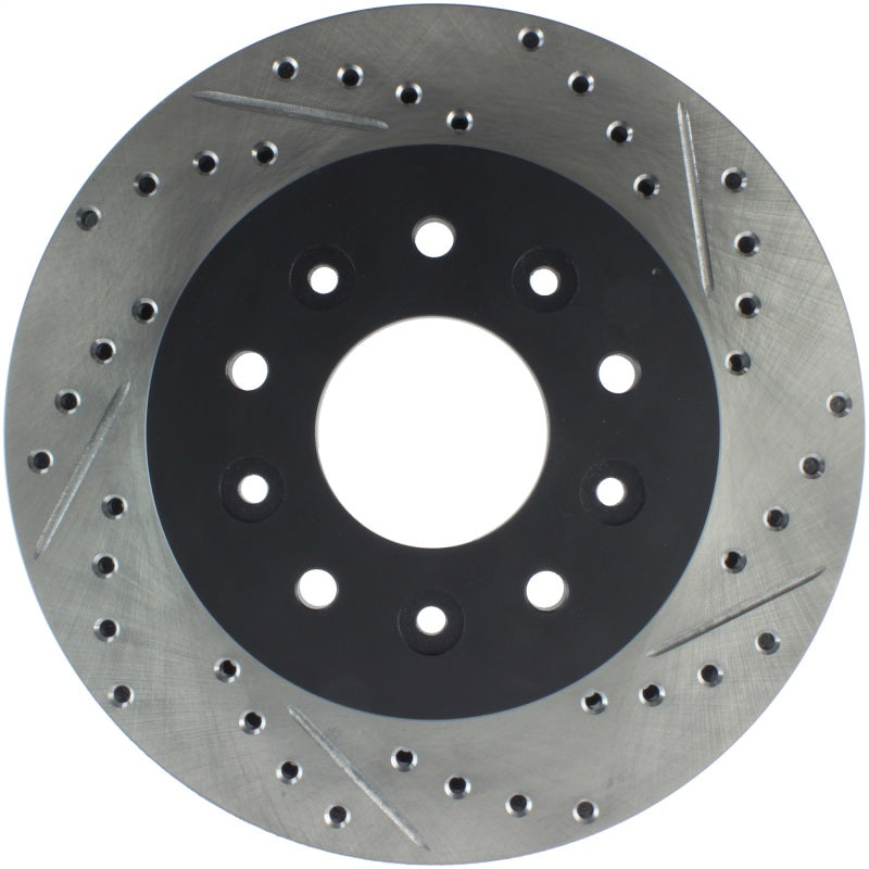 StopTech 63-82 Chevrolet Corvette Front Left Slotted & Drilled Rotor