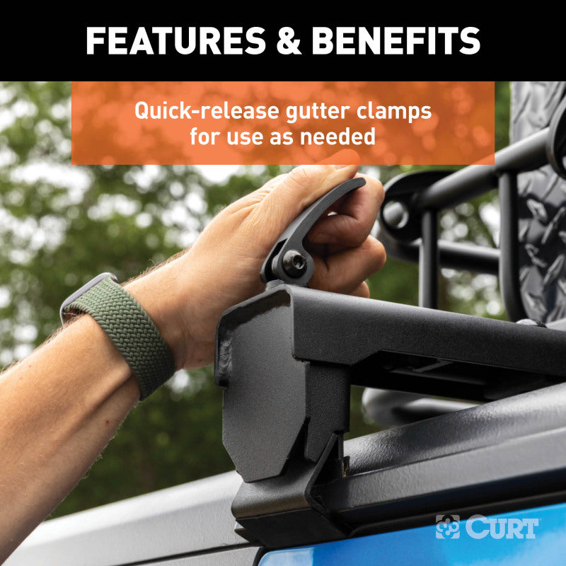 Curt Wrangler JL/Gladiator Roof Rack Crossbars (2 Pack)