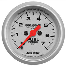 Load image into Gallery viewer, AutoMeter Gauge Fuel Pressure 2-1/16in. 7 Bar Electric Ultra-Lite