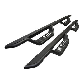 Westin 14-18 Chevrolet Silverado/GMC Sierra Crew Cab Outlaw Nerf Step Bars (Excl. Diesel) -Text. Blk