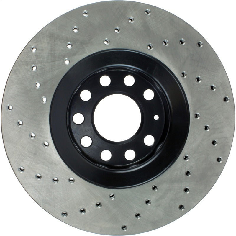 StopTech 01-09 Audi A4 Cross Drilled Cryo Left Front Rotor