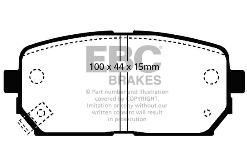 EBC 07-10 Kia Rondo 2.4 Greenstuff Rear Brake Pads