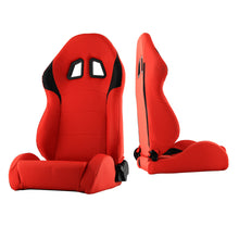 Load image into Gallery viewer, Xtune Xm-Ii Racing Seat Pu (Double Slider) Red/Black Driver Side RST-XM2-01-RDB-DR