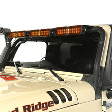 Load image into Gallery viewer, Rugged Ridge 07-18 Jeep Wrangler JK Amber Windshield LED Light Bar Kit