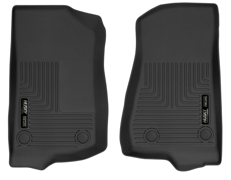 Husky Liners 19-24 Jeep Wrangler JL/JLU X-Act Contour Black Front Floor Liners - GTR Auto