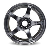 Advan TC4 18x9.5 +45 5-114.3 Racing Black Gunmetallic and Ring Wheel