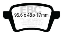 Load image into Gallery viewer, EBC 13+ Fiat 500L 1.4 Turbo Greenstuff Rear Brake Pads