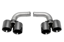 SOUL 05-08 Porsche 997.1 Carrera Muffler Bypass Pipes - Black Chrome Tips