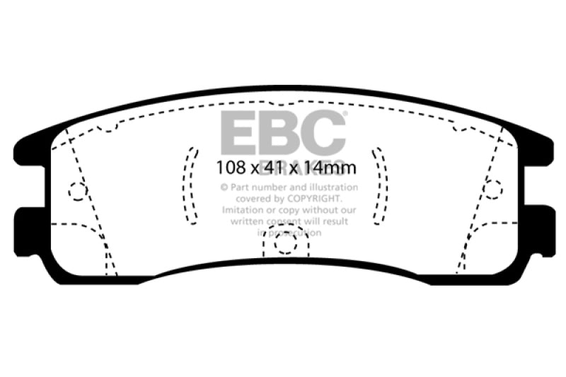 EBC 01-05 Buick Rendezvous 3.4 2WD Greenstuff Rear Brake Pads