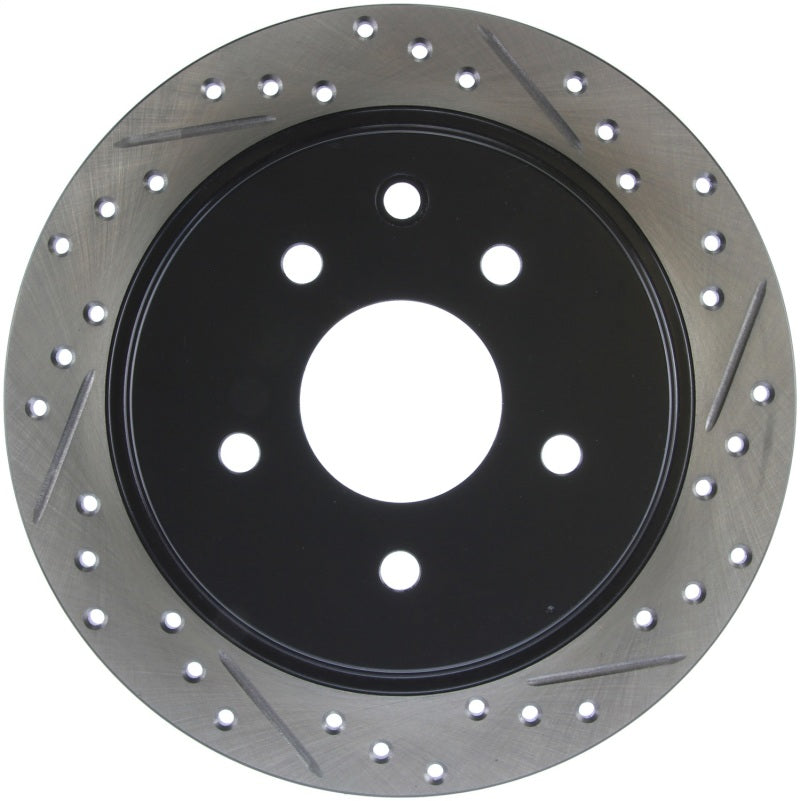 StopTech 02-09 Nissan Altima / 04-08 Maxima SportStop Slotted & Drilled Rear Left Rotor