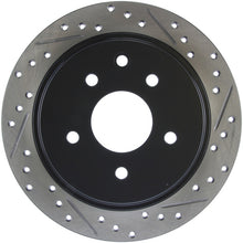Load image into Gallery viewer, StopTech 02-09 Nissan Altima / 04-08 Maxima SportStop Slotted &amp; Drilled Rear Left Rotor