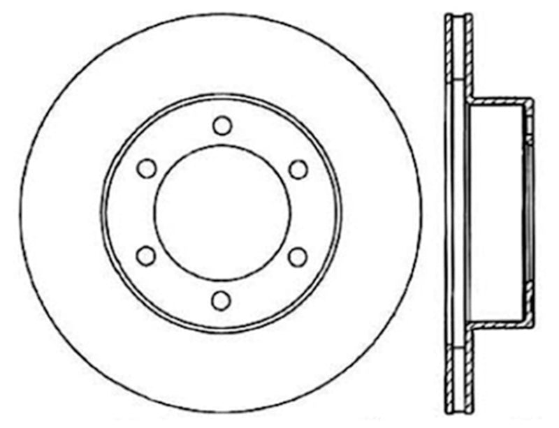 Stoptech 95-02 Toyota 4Runner Front Performance Cryo Brake Rotor