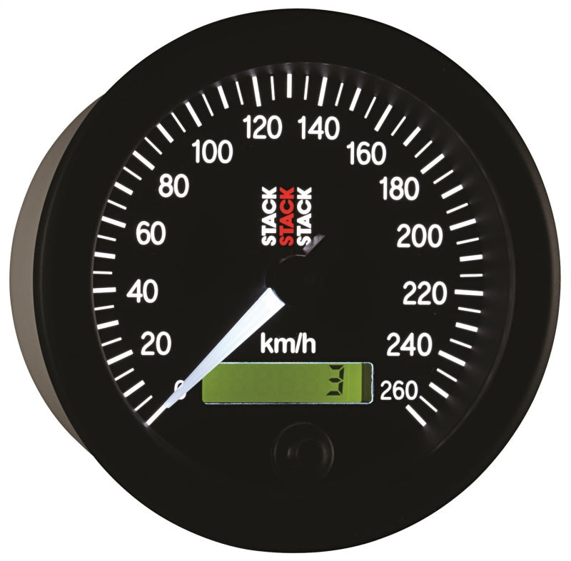 Autometer Stack 88mm 0-260 KM/H Electronic Speedometer - Black