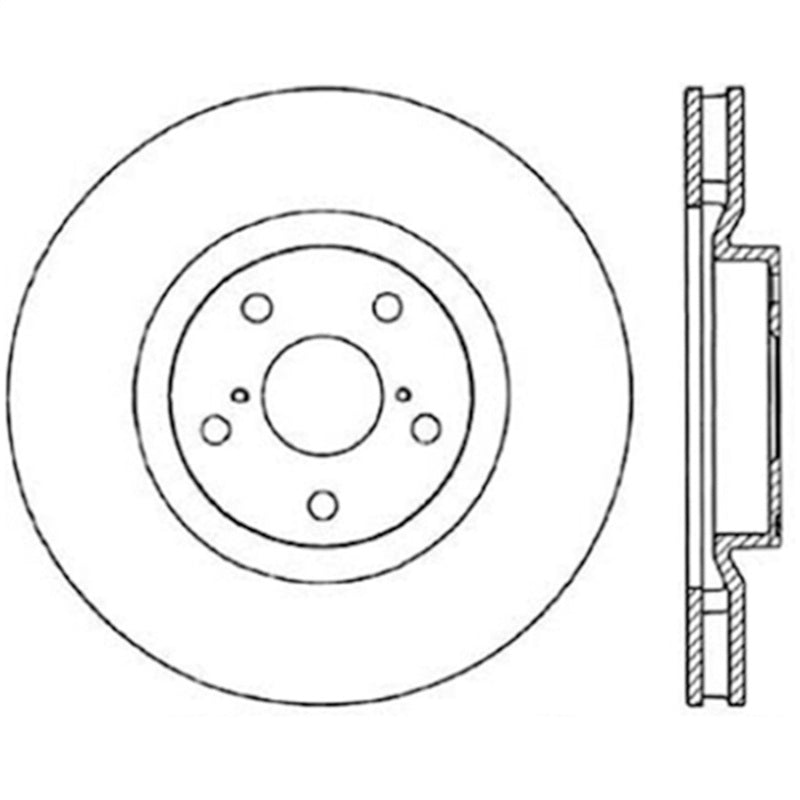 Stoptech 93-98 Toyota Supra Left Front Premium Cryostop Rotor