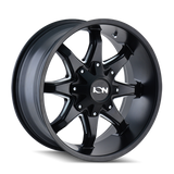 ION Type 181 20x9 / 8x180 BP / 18mm Offset / 124.1mm Hub Satin Black Wheel